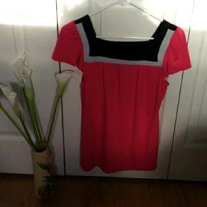 J) *💖 2/$15 or 4/$25, small,drk pink blouse, business or casual blouse
